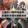 三国志13羁绊等级系统解析及提升策略揭秘