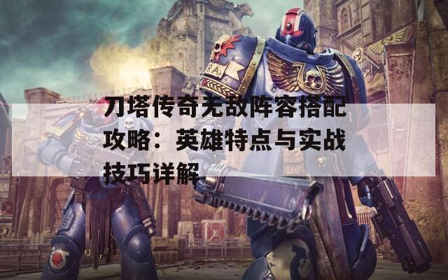 刀塔传奇无敌阵容搭配攻略：英雄特点与实战技巧详解